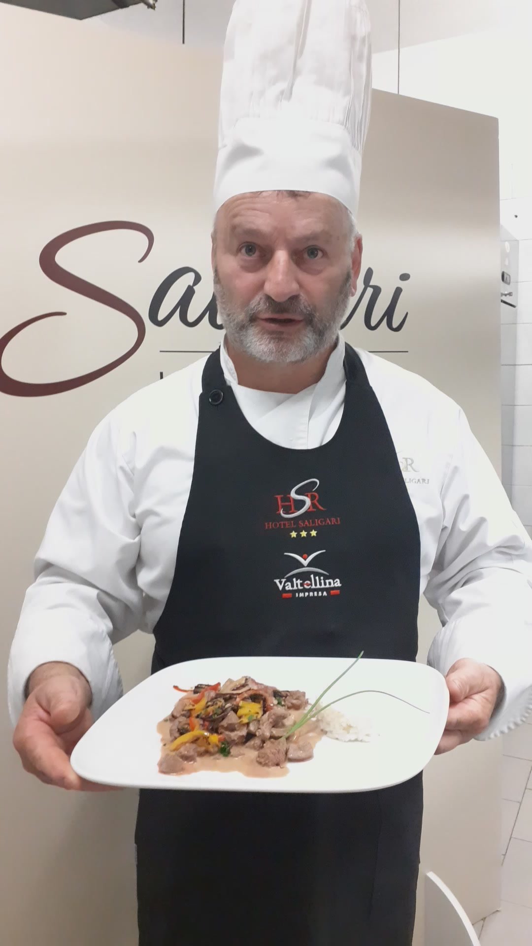 Filetto allo Stroganoff preparato da chef Mario Saligari