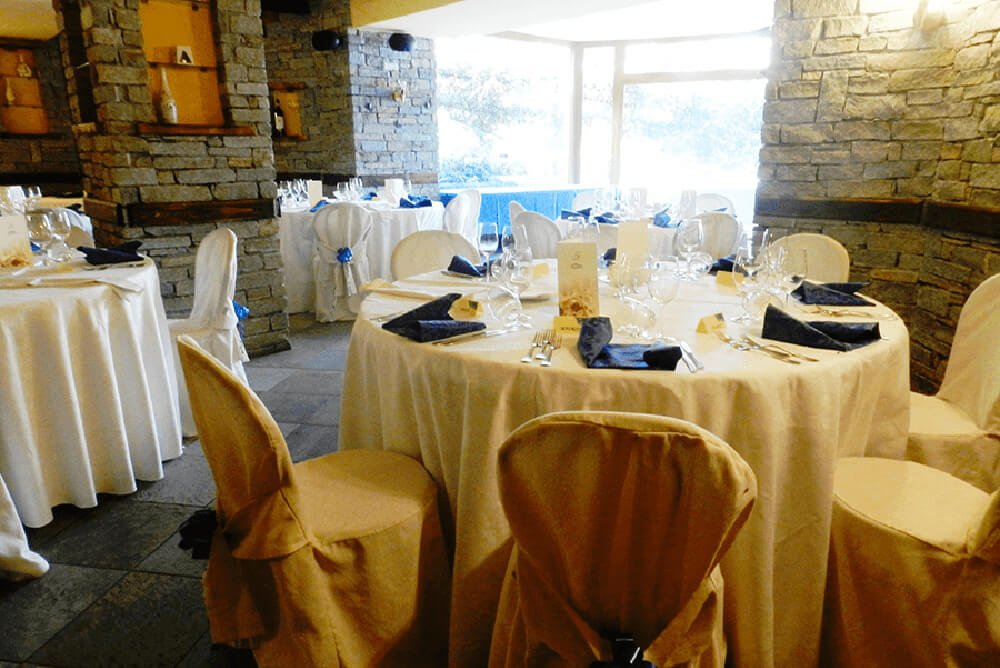 Sala per matrimoni al ristorante la trela in valchiavenna