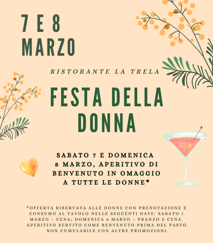 locandina festa della donna trela