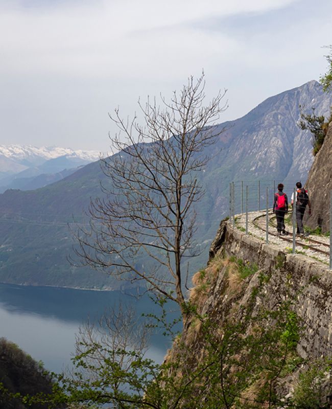 vista dal percorso tracciolino