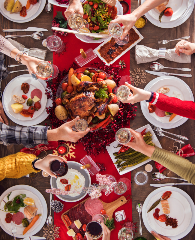 tavolo cena natale