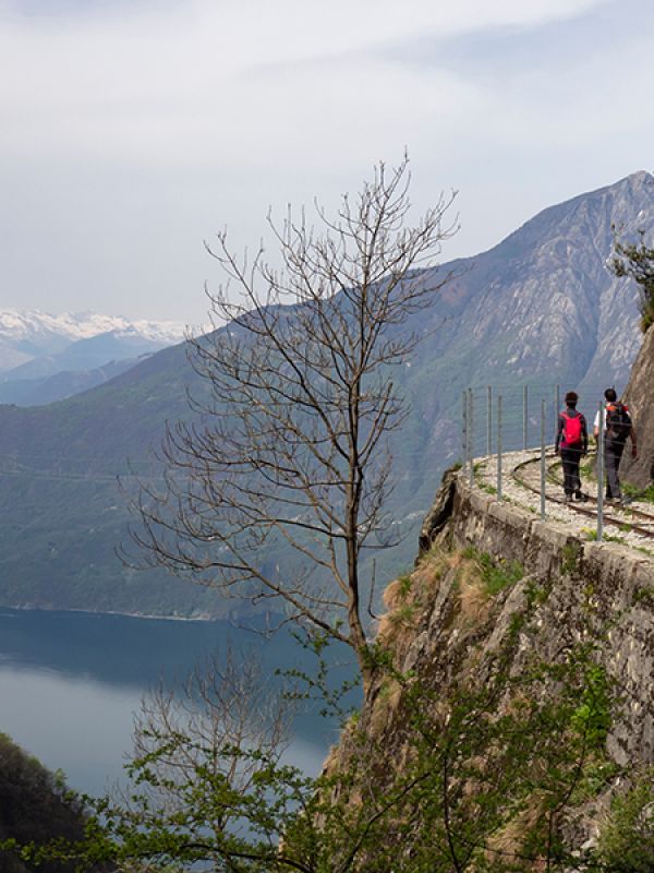 vista dal percorso tracciolino