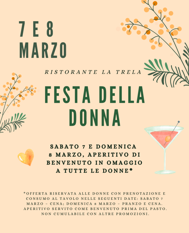locandina festa della donna trela